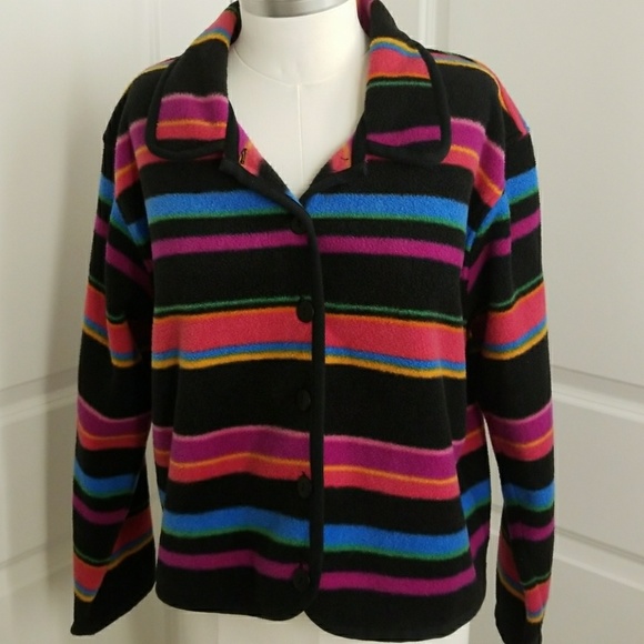 Talbots Jackets & Blazers - Talbot Mulitcolored Striped Jacket